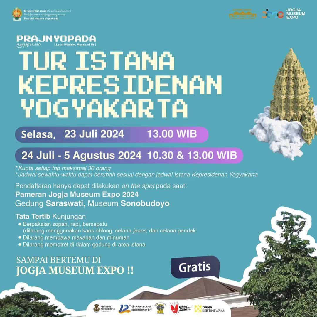 Rekomendasi Wisata Sejarah Gratis: Simak Info Tur Istana Kepresidenan Yogyakarta Lengkap dengan Syarat dan Waktu Pelaksanaan