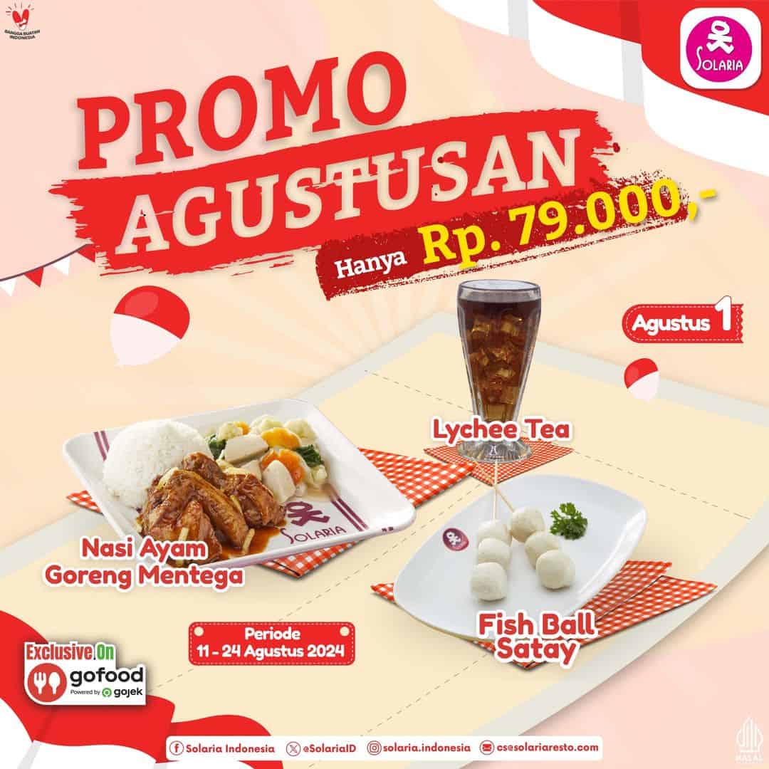 Promo Solaria Jogja Agustus 2024, Menu Spesial dengan Harga Menggiurkan Menyambut HUT Kemerdekaan