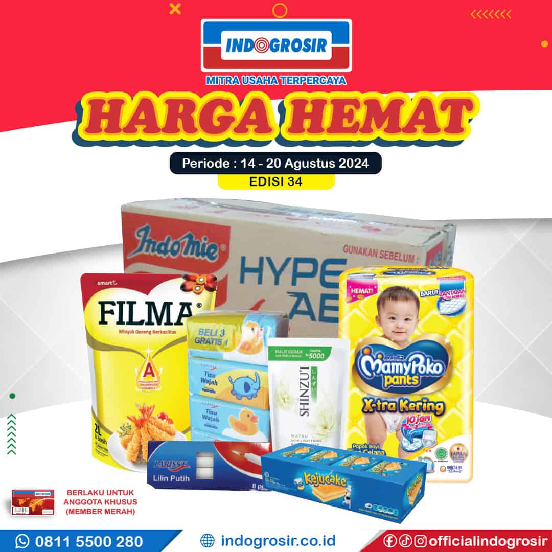 Promo Indogrosir Jogja Agustus 2024: Potongan Harga Menggiurkan untuk Sabun Mandi, Detergen, Pewangi Pakaian Hingga Kecap Manis