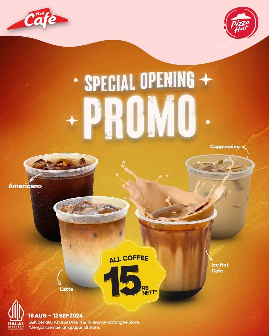 Promo Pizza Hut Jogja Agustus 2024, Vatrian Kopi Enak Cuma Rp 15 Ribu