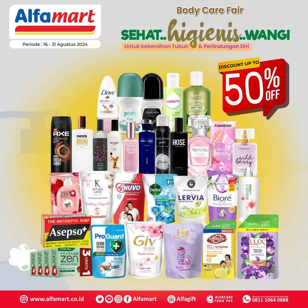 Promo Alfamart Jogja Agustus 2024, Aneka Sabun Diskon Harga Sampai 50 Persen