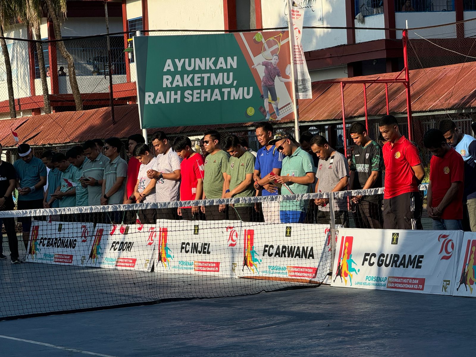 Ajang Silaturahmi dan Semangat, Lapas Makassar Resmi Buka Ta’bangka Tennis
