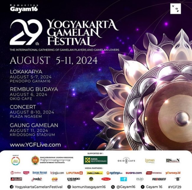 Yuk ke Yogyakarta Gamelan Festival 29th, Kosongkan Jadwalmu Segera!