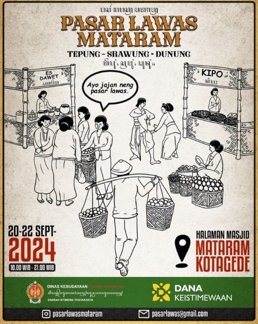 Pasar Lawas Mataram 2024 Kembali Hadir! Jelajahi Rasa dan Sejarah