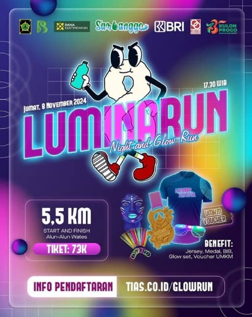 Luminar Night Glow Run – Luminarun, Ada Banyak Kegiatan di Event Ini!