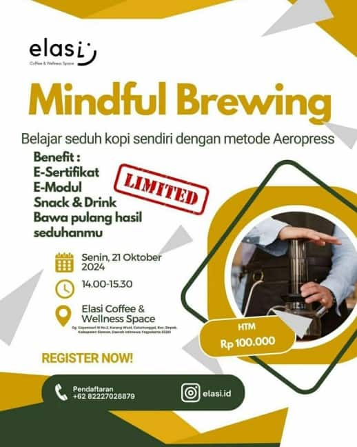 Mindful Brewing Workshop – Seduh Kopi dengan Aeropress!