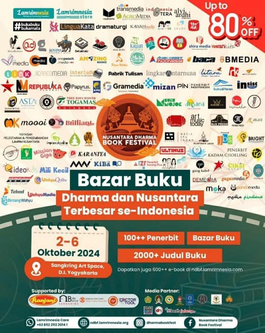 Nusantara Dharma Book Festival 6.0, Surganya Pecinta Buku Nihh!