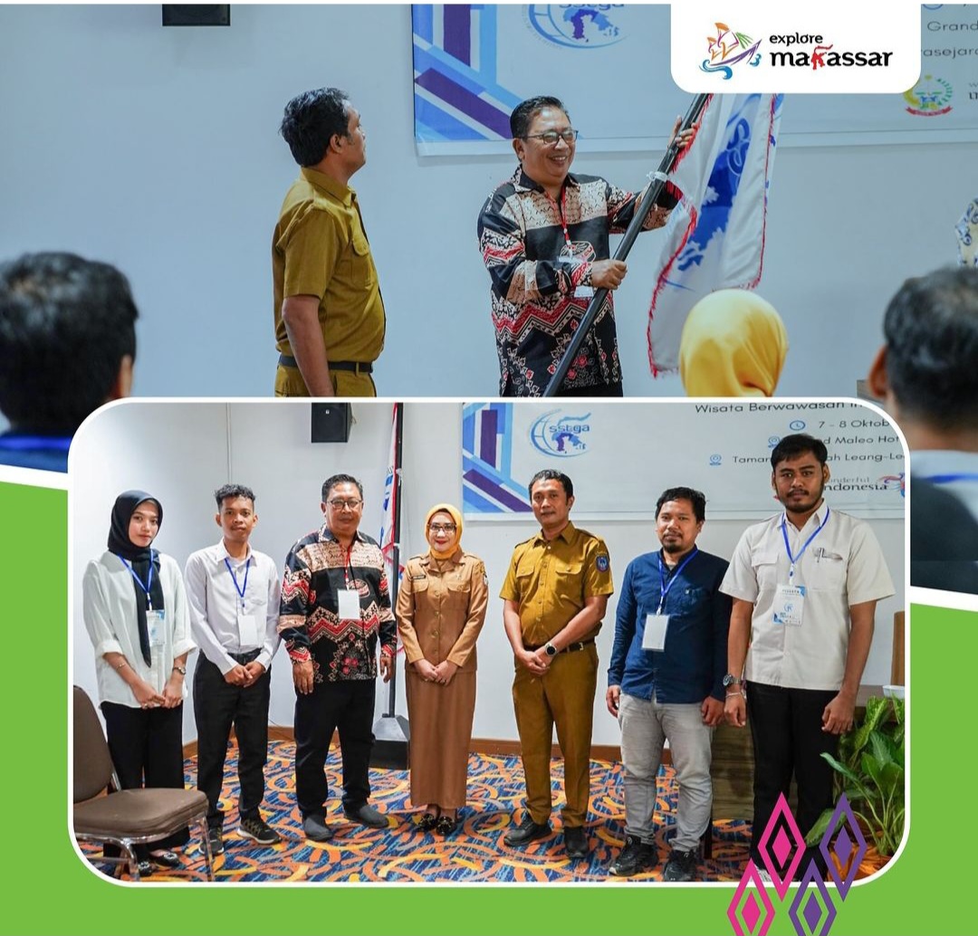 Sekertaris Dispar Makassar menghadiri pembukaan Pelatihan Pemandu Wisata Sulawesi Selatan