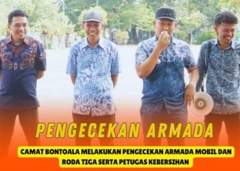 Camat Bontoala melakukan pengecekan armada dan roda tiga