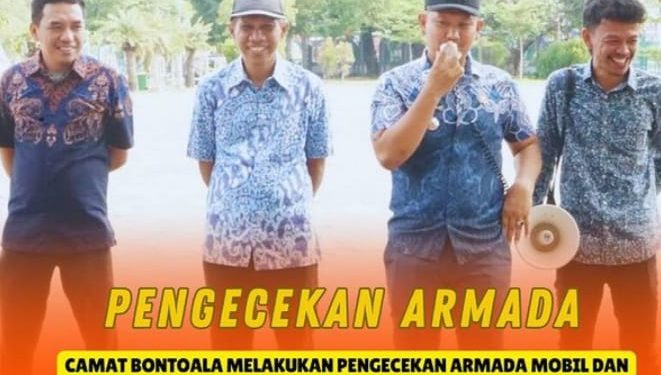 Camat Bontoala melakukan pengecekan armada dan roda tiga