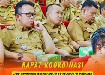 Camat Bontoala Mengikuti Rapat Koordinasi Persiapan HUT Kota Makassar Ke- 417 Tahun