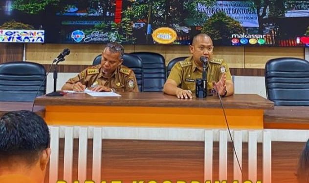 Camat Bontoala lakukan Rapat Koordinasi beserta jajaran