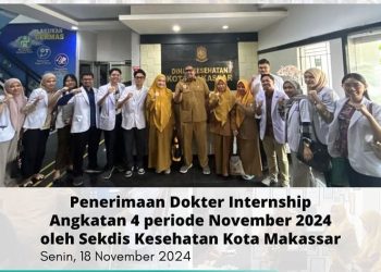 Sekdis Kesehatan Makassar lakukan Penerimaan Dokter Internship angkatan 4 periode November 2024