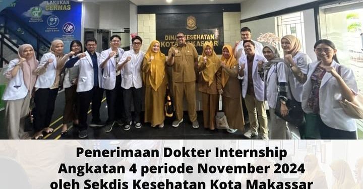 Sekdis Kesehatan Makassar lakukan Penerimaan Dokter Internship angkatan 4 periode November 2024