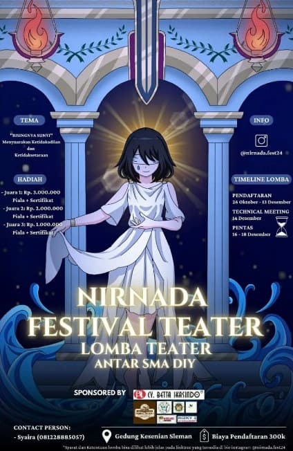 NIRNADA FESTIVAL TEATER 2024, Tunjukkan Bakat dan Kreatifitasmu!
