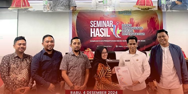 Dispora Makassar menggelar Seminar dan Pemaparan Hasil Indeks Pembangunan Pemuda 2024