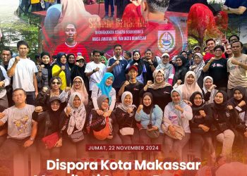 Plt Kadispora turut berpartisipasi dalam kegiatan senam bersama lingkup Pemerintah Kota Makassar
