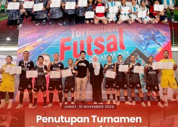 Penutupan Meriah Turnamen Sepak Bola Tingkat Pelajar Kota Makassar 2024