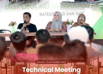 Dispora Makassar menggelar technical meeting untuk Kejuaraan Futsal Kategori SD dan SMP
