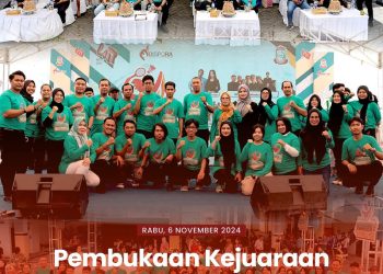 Plt. Kadispora Makassar secara resmi membuka Kejuaraan Bulutangkis Dispora 2024