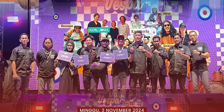 Plt. Kadispora Makassar hadiri kegiatan “Vespa City Rally,”