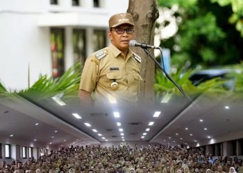 Camat Tamalate mengikuti Apel Lingkup Pemerintah Kota Makassar