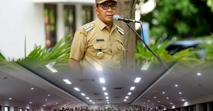 Camat Tamalate mengikuti Apel Lingkup Pemerintah Kota Makassar