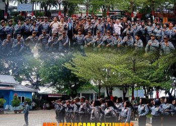 Pemerintah Kecamatan Tamalate menggelar apel kesiagaan anggota satlinmas Kecamatan Tamalate
