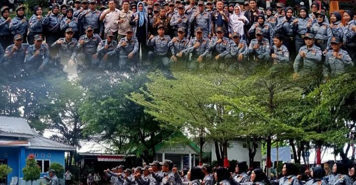 Pemerintah Kecamatan Tamalate menggelar apel kesiagaan anggota satlinmas Kecamatan Tamalate
