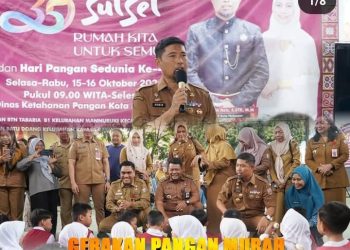 CAMAT TAMALATE DAMPINGI PJS WALI KOTA MAKASSAR MEMBUKA GERAKAN PANGAN MURAH DAN GEMAR MAKAN TELUR