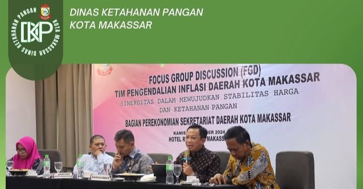 PLT KADIS KETAPANG MENJADI NARASUMBER PADA KEGIATAN FGD TIM PENGENDALI INFLASI DAERAH KOTA MAKASSAR
