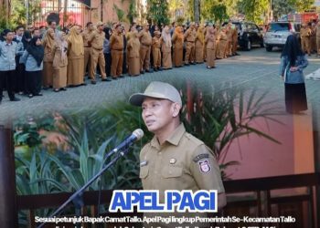 Sekcam Tallo pimpin pelaksanaan apel pagi