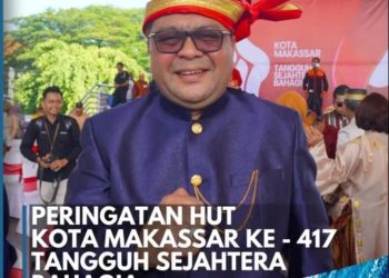 Plt. Kepala DPPKB Kota Makassar Hadir Dalam Peringatan HUT Kota Makassar Ke 417