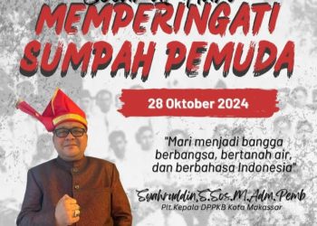 Plt. Kepala DPPKB Kota Makassar mengucapkan Selamat Hari Sumpah Pemuda