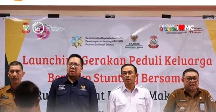 Plt. Kepala DPPKB Kota Makassar menghadiri acara peluncuran Gerakan Peduli Keluarga Berisiko Stunting bersama Rumah Sehat Baznas