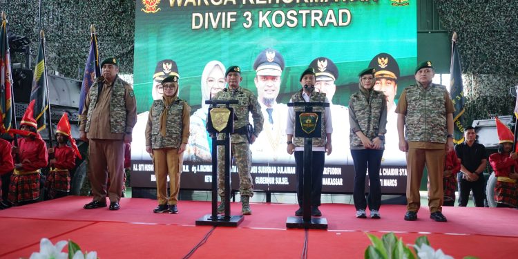 Wali Kota Makassar Munafri Arifuddin Dikukuhkan Sebagai Warga Kehormatan Divisi Infanteri 3 Kostrad