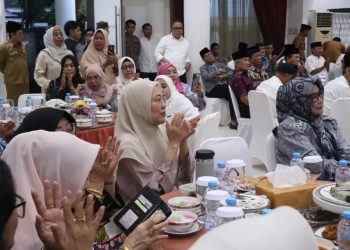 Melinda Aksa Hadiri Buka Puasa Bersama Wali Kota, Forkopimda dan Purna Bakti ASN Makassar