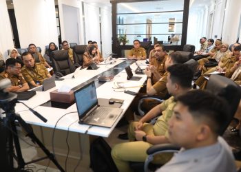 Pj Sekda Makassar Pimpin Rakor Pengelolaan APBD dan Pengadaan Barjas Bersama KPK RI