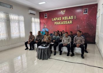 Lapas Makassar Ikuti Arahan Dirjen Pemasyarakatan Secara Virtual