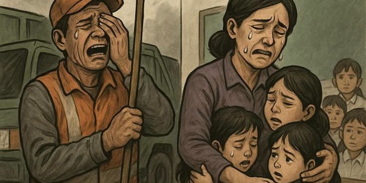 Petugas Sampah Menjerit, Guru Honorer Menangis Pamit ke Siswanya