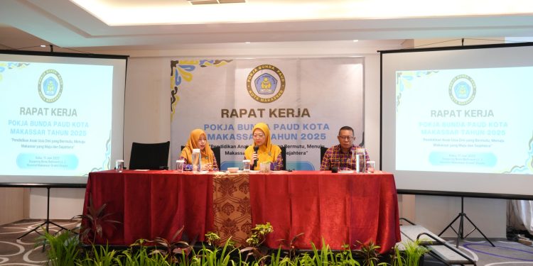 Raker Pokja PAUD 2025, Melinda Aksa Dorong Sinergi Lintas Sektor untuk Anak Makassar