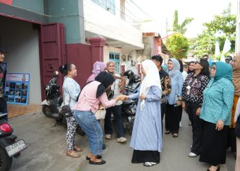 Melinda Aksa Tinjau Kelurahan Pannampu Jelang Penilaian Lomba Kelurahan Terpadu Tingkat Provinsi