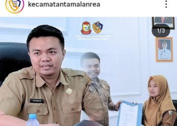 Sekcam Tamalanrea membuka kegiatan Penataan Manajemen dan Rekayasa Lalu Lintas