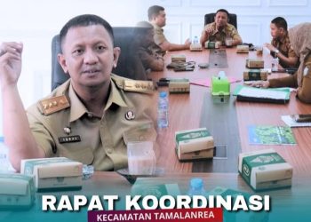 Camat Tamalanrea Iqbal pimpin rapat koordinasi