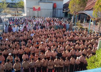 siswa di UPT SPF SMPN 26 Makassar Laksanakan Sholat Dhuha Berjamaah