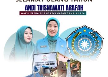 Doa dan Ucapan Hangat untuk Wakil Ketua TP PKK Tamalanrea di Hari Ulang Tahunnya