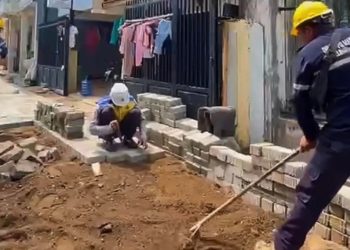 Dinas PU Makassar Perbaiki Jalan Lingkungan di Kawasan Pettarani