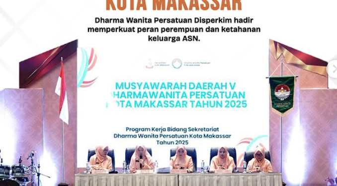 DWP Disperkim Makassar Tegaskan Peran Strategis Perempuan di Muskot V: Keluarga ASN Harus Kuat!
