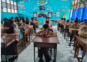 UPT SPF SMP Negeri 31 Makassar Tancap Gas, Ujian Semester Ganjil 2025 Berjalan Tertib & Humanis