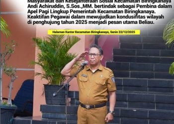 Apel Pagi Kecamatan Biringkanaya Tegaskan Disiplin ASN Jelang Akhir Tahun